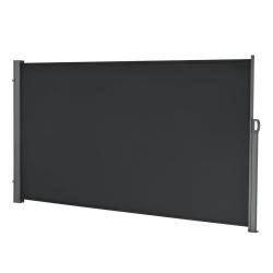 Store pour balcon lat&eacute;ral acier polyester 180 x 300 cm noir 03_0006578