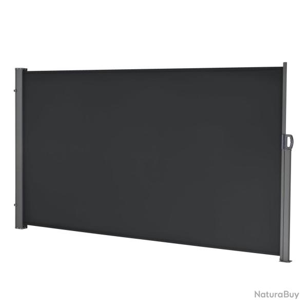 Store pour balcon lat�ral acier polyester 180 x 300 cm noir 03_0006578