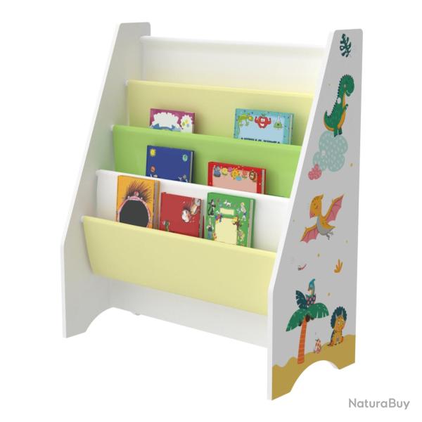 Biblioth�que design pour salon �tag�re style original fisterra pour enfant avec 4 compartiments ouv