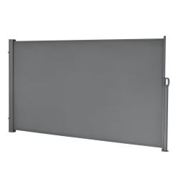 Store pour balcon lat&eacute;ral acier polyester 160 x 300 cm gris ardoise 03_0006573
