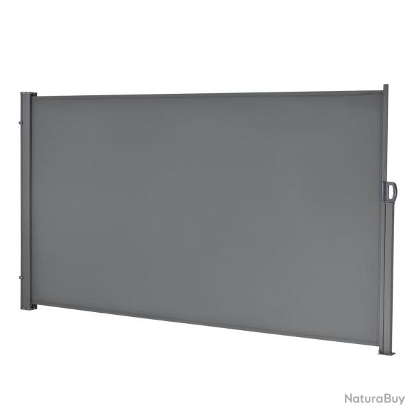 Store pour balcon lat�ral acier polyester 160 x 300 cm gris ardoise 03_0006573