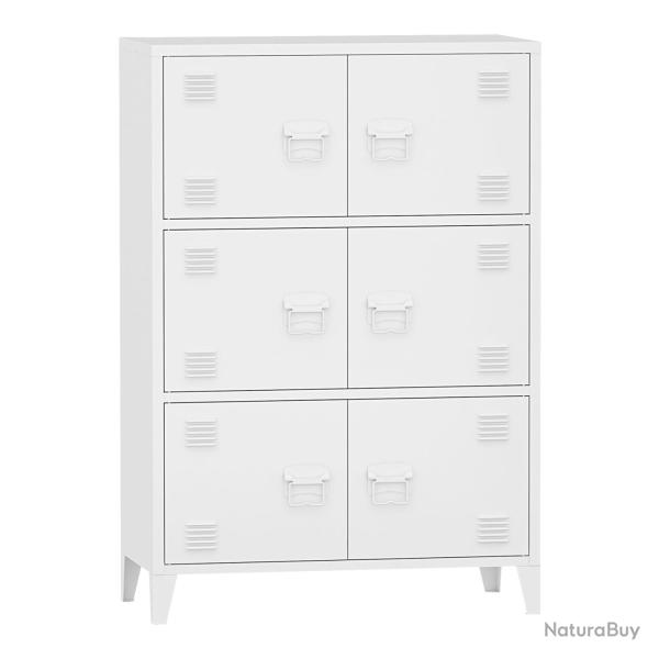 Armoire de bureau casier de bureau meuble de rangement pour salon bureau chambre atelier m�tallique