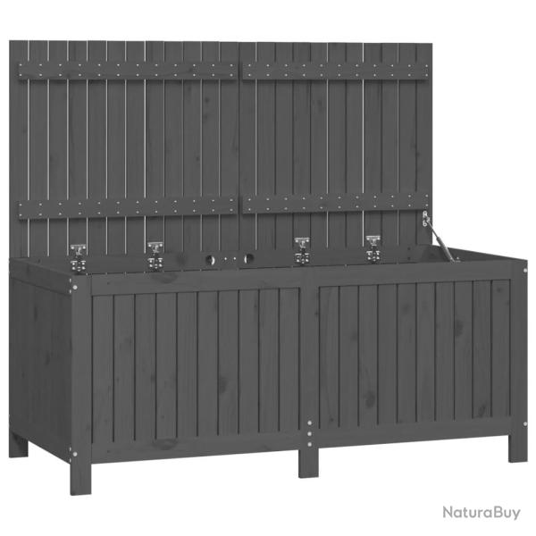 Coffre bo�te meuble de jardin rangement 147 x 68 x 64 cm bois de pin gris 02_0013083