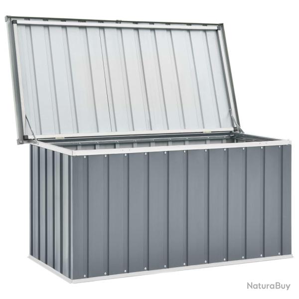 Coffre bo�te meuble de jardin rangement 129 x 67 x 65 cm gris 02_0013082