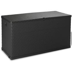 Bo&icirc;te de stockage de jardin 120 x 56 x 63 cm pp rotin anthracite 02_0013134
