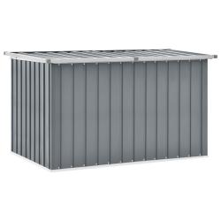 Coffre bo&icirc;te meuble de jardin rangement gris 149 x 99 x 93 cm 02_0013084