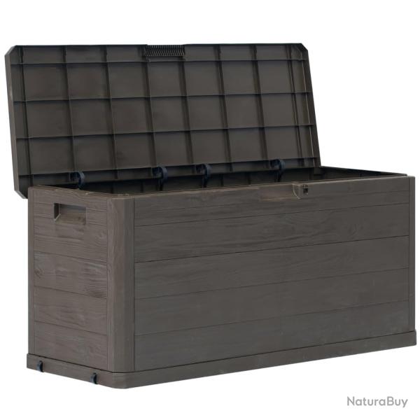 Coffre bo�te meuble de jardin rangement 280 litres marron 02_0013026