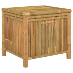 Coffre bo&icirc;te meuble de jardin rangement 60 x 52 x 55 cm bambou 02_0013041