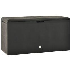 Coffre bo&icirc;te meuble de jardin rangement 114 x 47 x 60 cm anthracite 02_0013058
