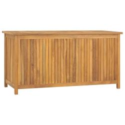 Bo&icirc;te coffre de jardin 114 x 50 x 58 cm bois massif de teck 02_0012987