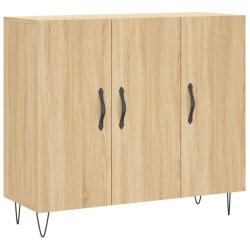 Buffet bahut commode armoire meuble de rangement organisateur cuisine salle de s&eacute;jour salon sonoma