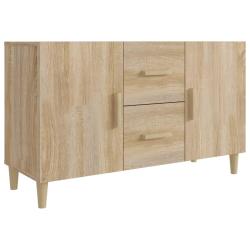 Buffet bahut commode armoire meuble de rangement organisateur cuisine salle de s&eacute;jour salon sonoma