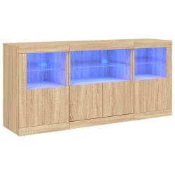Buffet bahut commode armoire meuble de rangement organisateur cuisine salle de s&eacute;jour salon avec lu