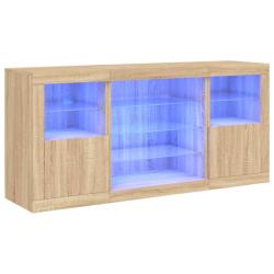 Buffet bahut commode armoire meuble de rangement organisateur cuisine salle de s&eacute;jour salon avec lu