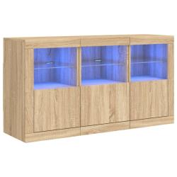Buffet bahut commode armoire meuble de rangement organisateur cuisine salle de s&eacute;jour salon avec lu