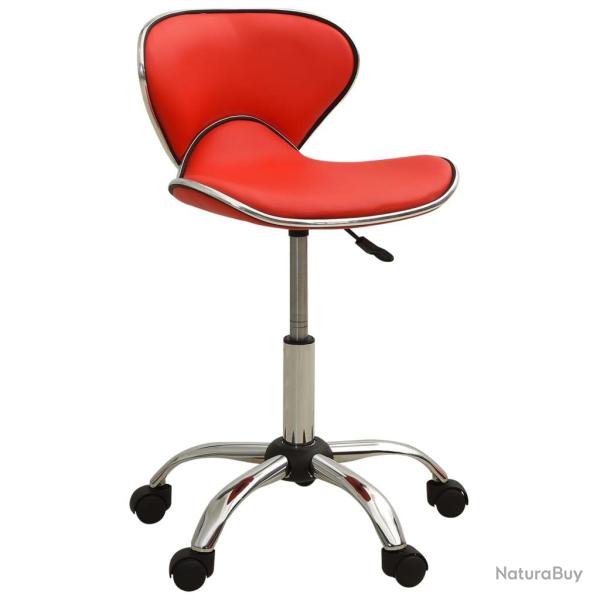 Chaise fauteuil si�ge de bureau informatique �tude similicuir rouge 02_0024061