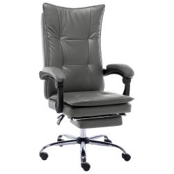 Chaise fauteuil si&egrave;ge de bureau informatique &eacute;tude anthracite similicuir anthracite 02_0023981