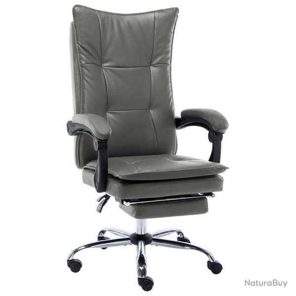 Chaise fauteuil si�ge de bureau informatique �tude anthracite similicuir anthracite 02_0023981