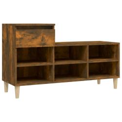 Armoire &agrave; chaussures range chaussures rangement meuble entr&eacute;e couloir salon 102 x 36 x 60 cm bois d