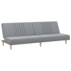 Canap&eacute;-lit &agrave; 200 x 89 x 70 cm tissu gris clair 02_0021013