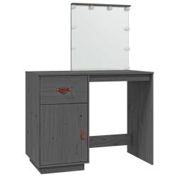 Coiffeuse table de maquillage design meuble mobilier de chambre avec led 95 x 50 x 133,5 cm bois de
