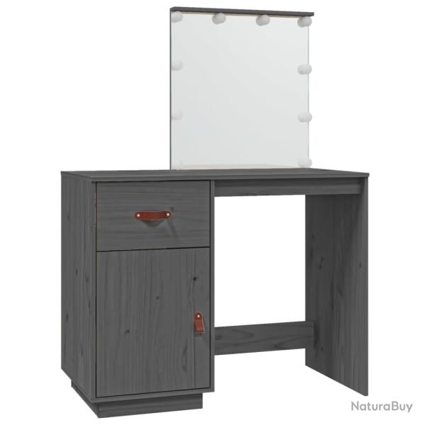 Coiffeuse table de maquillage design meuble mobilier de chambre avec led 95 x 50 x 133,5 cm bois de
