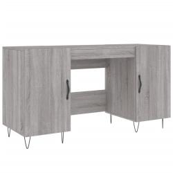 Bureau table poste de travail meuble d'ordinateur informatique &eacute;tude sonoma 140 x 50 x 75 cm bois d