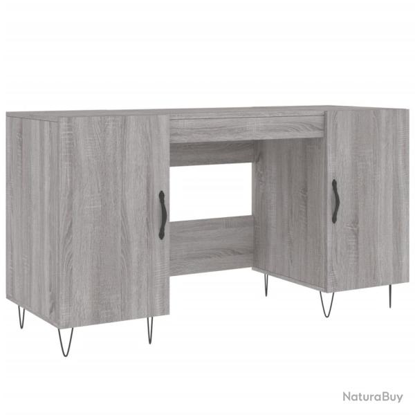 Bureau table poste de travail meuble d'ordinateur informatique �tude sonoma 140 x 50 x 75 cm bois d