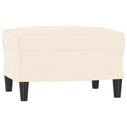 Banc banquette cr&egrave;me 70 x 35 x 41 cm velours 02_0010561