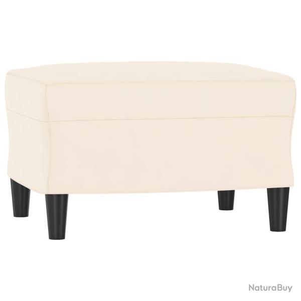 Banc banquette cr�me 70 x 35 x 41 cm velours 02_0010561