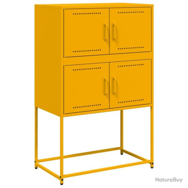 Buffet bahut commode armoire meuble de rangement organisateur cuisine salle de s�jour salon jaune m