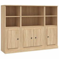 Buffet bahut commode armoire meuble de rangement organisateur cuisine salle de s&eacute;jour salons 3 pcs