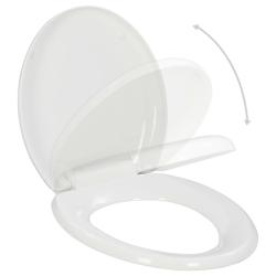 Abattant WC &agrave; fermeture en douceur lib&eacute;ration rapide blanc 02_0002906