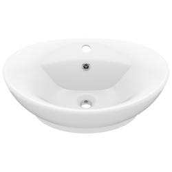 Lavabo ovale de luxe &agrave; trop-plein vasque &agrave; poser de toilette lave-mains de salle de bain maison int