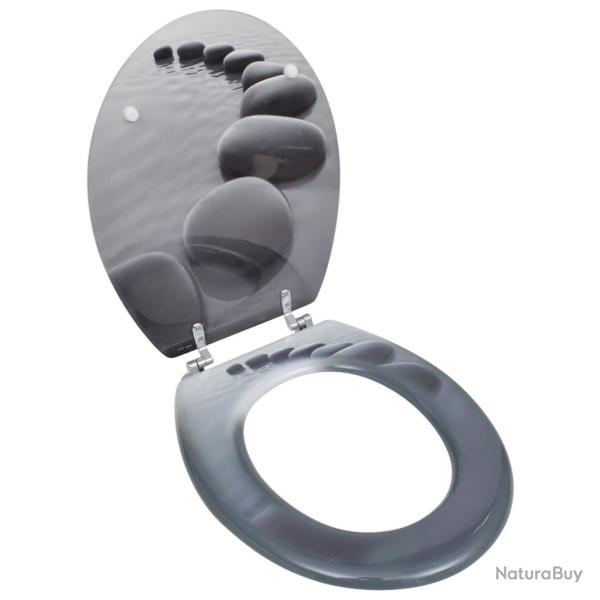 Si�ge de toilette abattant avec couvercle MDF motif pierres 02_0002881