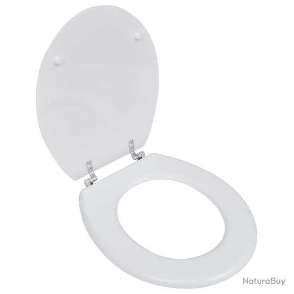 Si�ge de toilette abattant avec couvercle WC cuvette standard MDF blanc 02_0002878