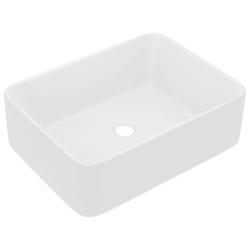 Lavabo salle de bain de luxe rectangle 41 x 30 cm c&eacute;ramique blanc mat 02_0002784