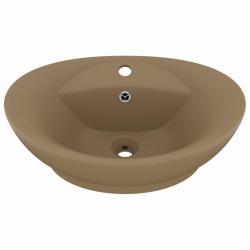 Lavabo ovale de luxe &agrave; trop-plein vasque &agrave; poser de toilette lave-mains de salle de bain salle cosm