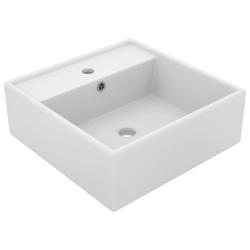 Lavabo carr&eacute; de luxe &agrave; trop-plein vasque &agrave; poser de toilette lave-mains de salle de bain salle cosm
