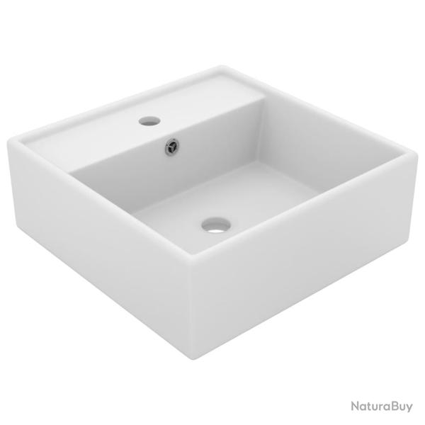 Lavabo carr� de luxe � trop-plein vasque � poser de toilette lave-mains de salle de bain salle cosm