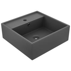 Lavabo carr&eacute; de luxe &agrave; trop-plein vasque &agrave; poser de toilette lave-mains de salle de bain salle cosm