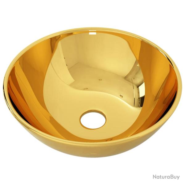 Lavabo 28 x 10 cm au-dessus du comptoir c�ramique dor� 02_0002595