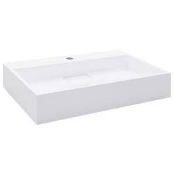 Lavabo 60 x 38 cm fonte min&eacute;rale/marbre blanc 02_0002633