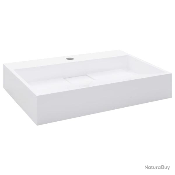 Lavabo 60 x 38 cm fonte min�rale/marbre blanc 02_0002633