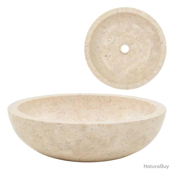 Lavabo vasque 40 cm marbre cr�me 02_0002557