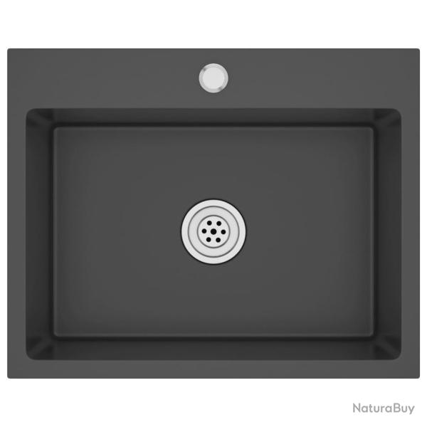 �vier de cuisine fait main 59 x 44 cm acier inoxydable noir 02_0002464