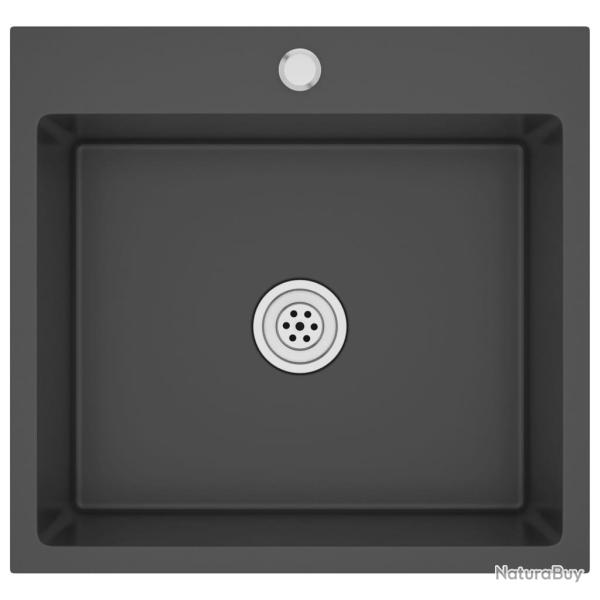 �vier de cuisine fait main 53 x 50 cm acier inoxydable noir 02_0002460