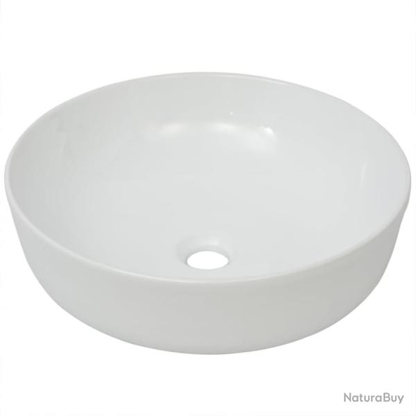 Lavabo salle de bain diam�tre 41,5 rond c�ramique blanc 02_0002524