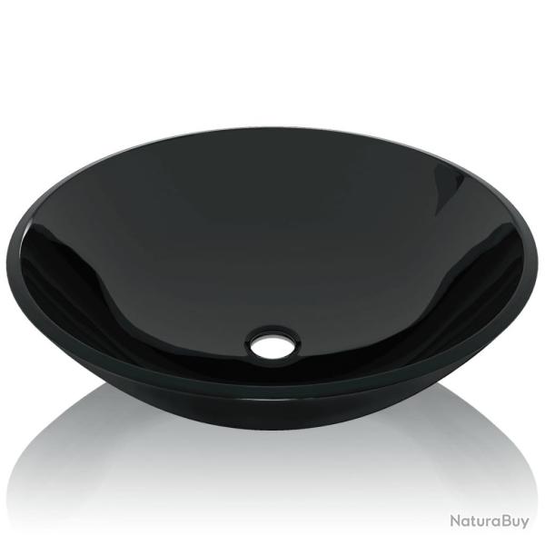 Lavabo vasque salle de bain verre tremp� 42 cm noir 02_0002521
