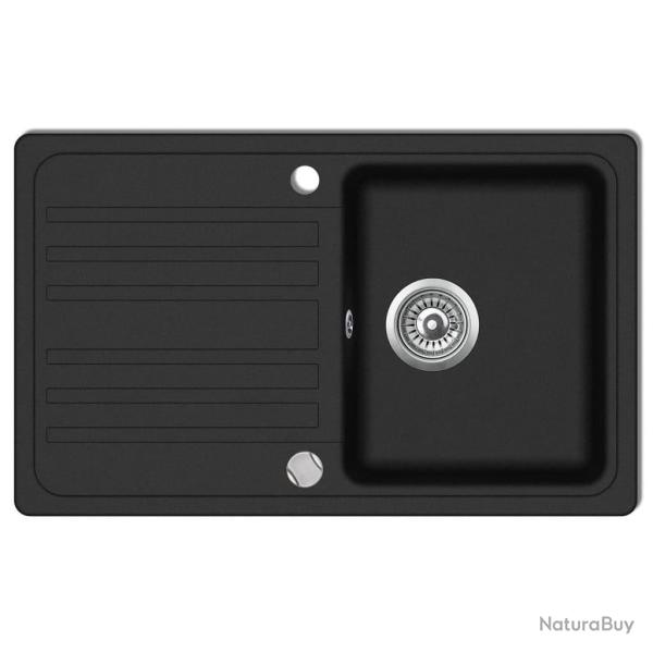 �vier de cuisine en granite �gouttoir r�versible noir lave-main lavabo 02_0002304